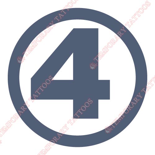 Fantastic Four Customize Temporary Tattoos Stickers NO.402